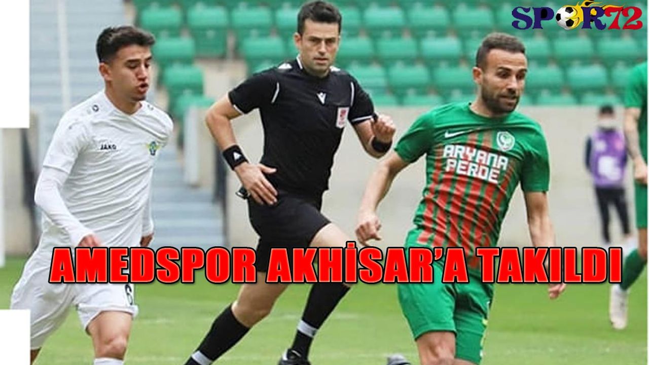 Amedspor, Akhisarspor’a takıldı! Amedspor 0-0 Akhisarspor