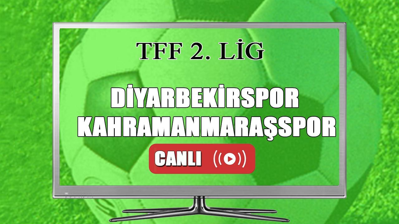 Diyarbekirspor Kahramanmaraşspor maçı Canlı İzle | CANLI MAÇ İZLE