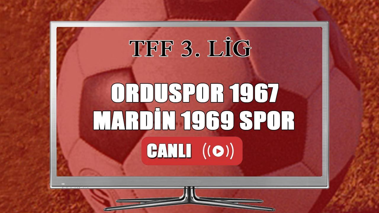 Orduspor Mardinspor canlı maç izle! Orduspor 1967 Mardin 1969 spor İZLE