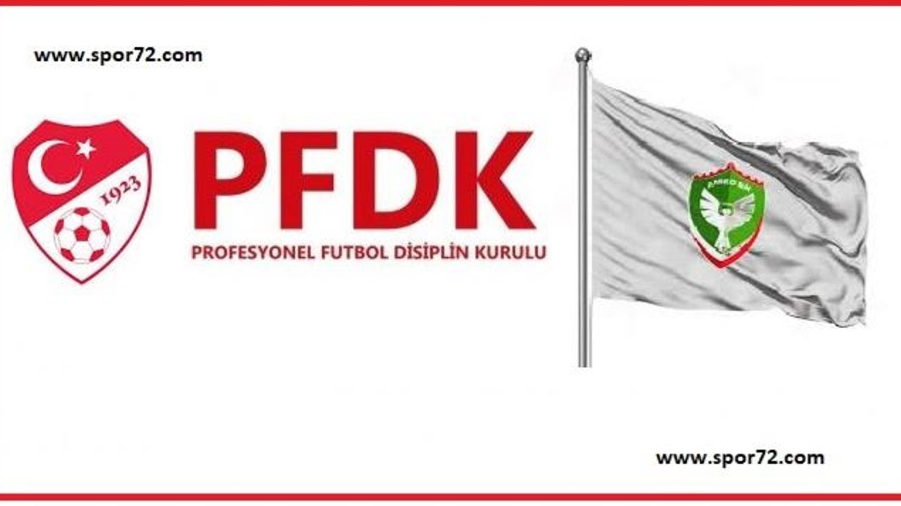 Amedspor, 24 Erzincan maçında PFDK’ ya sevk edildi