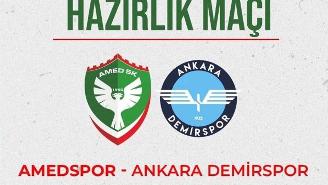 CANLI İZLE Amedspor - Ankara Demirspor hazırlık maçı İZLE
