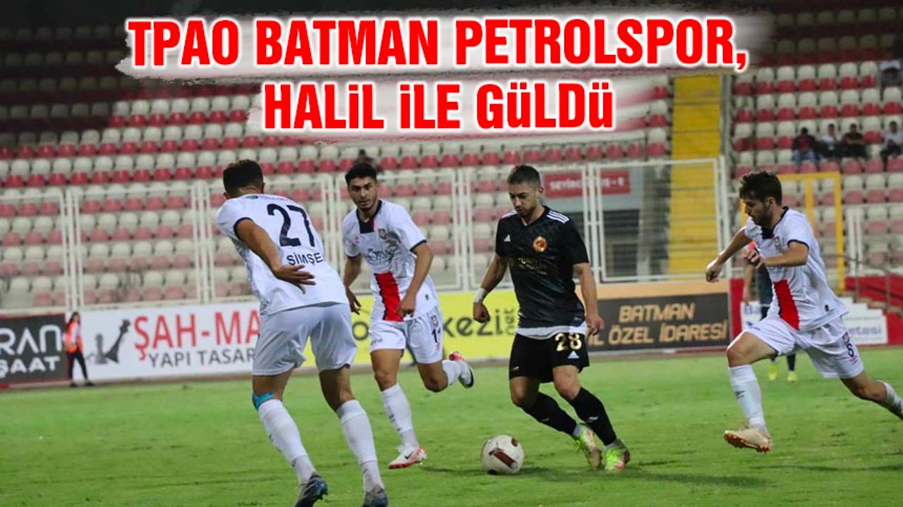 TPAO Batman Petrolspor, Silifke Belediyespor'u Halil'in golüyle mağlup etti: 1-0