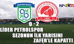 Lider Batman Petrolspor sezonun ilk yarısını Zafer’le kapattı