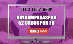 Bayrampaşaspor-52 Orduspor FK Maçı Canlı İzle!