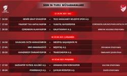 Ziraat Türkiye Kupası Son 16 Turu maç programı belli oldu