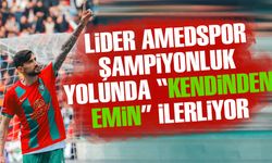 Lider Amedspor, şampiyonluk yolunda "kendinden emin" ilerliyor