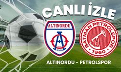 Altınordu – Batman Petrolspor maçını canlı izle