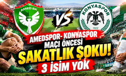Amedspor- Konyaspor maçı öncesi sakatlık şoku! 3 isim yok
