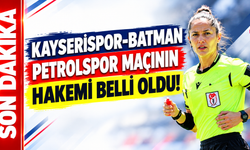Kayserispor-Batman Petrolspor maçının hakemi belli oldu!