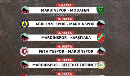 Mardin 1969 Spor 2021-2022 Lig fikstürü
