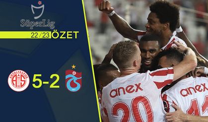 Antalyaspor 5 - 2 Trabzonspor Maç Özeti İzle! 20 Ağustos Cumartesi 2022 Süper Lig