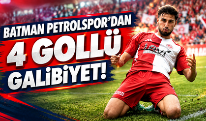 Batman Petrolspor’dan 4 gollü galibiyet!