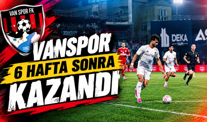 Vanspor 6 hafta sonra kazandı