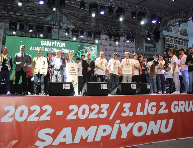 Iğdır FK'dan şampiyonluk kutlaması
