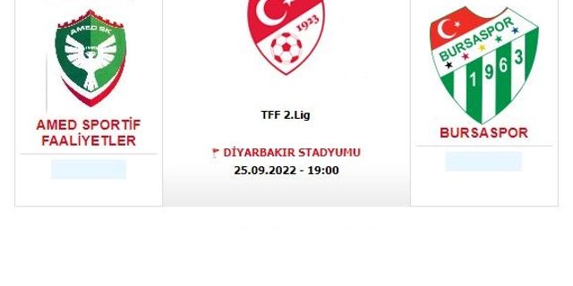 Amedspor-Bursaspor maçı için şok teklif