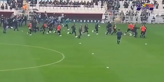 Bursaspor Amedspor maç öncesi saha karıştı
