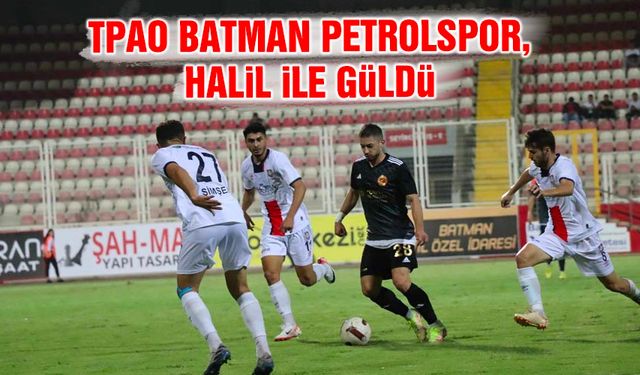 TPAO Batman Petrolspor, Silifke Belediyespor'u Halil'in golüyle mağlup etti: 1-0