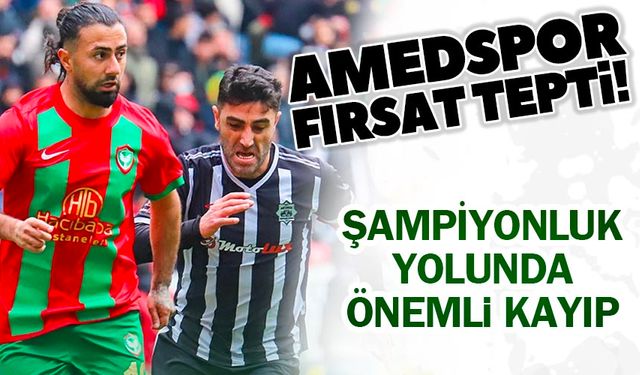 Amedspor kendi sahasında fırsat tepti