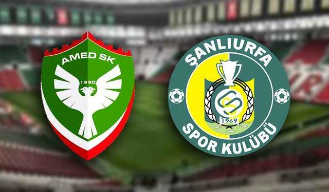 Amedspor – Şanlıurfaspor maçını CANLI İZLE