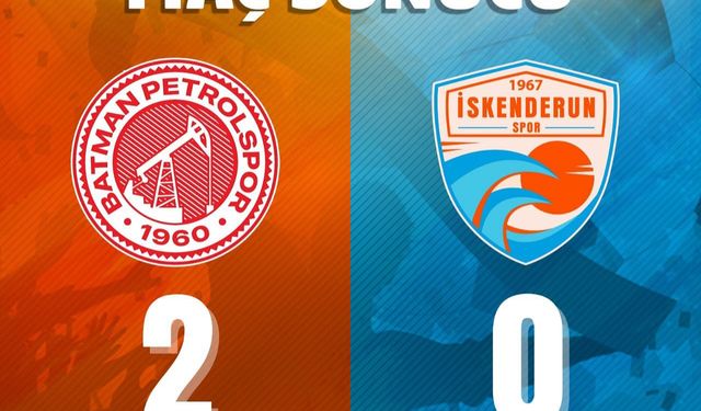 Batman Petrolspor 3'te 3 yaparak liderlik Koltuğuna oturdu