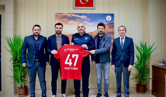 Mardin 1969 Spor’dan Emniyet Müdürü Tecimer’e  ziyaret