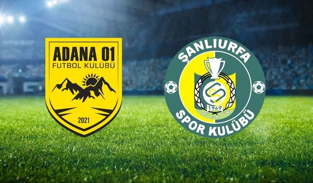 Şanlıurfaspor, Adana 01 FK'ya konuk oluyor