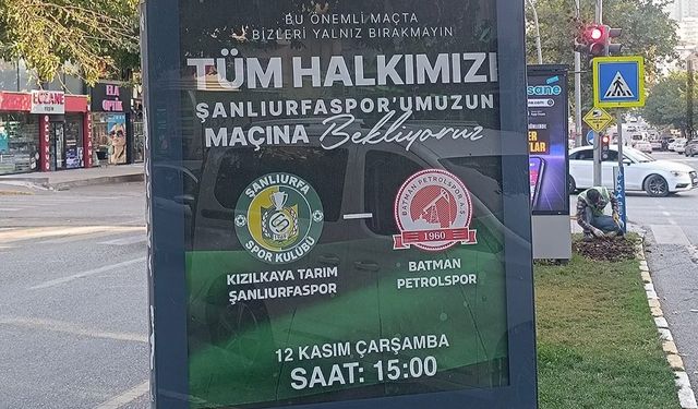 TFF kararına rağmen Şanlıurfaspor'dan ilginç afiş