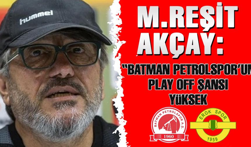 Mustafa Reşit Akçay: Maç sonrası açıklamalarda bulundu