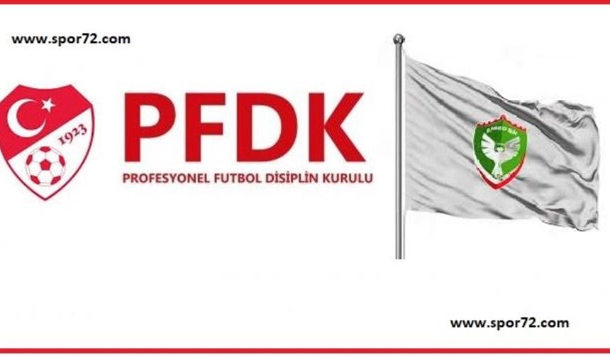 Amedspor, 24 Erzincan maçında PFDK’ ya sevk edildi