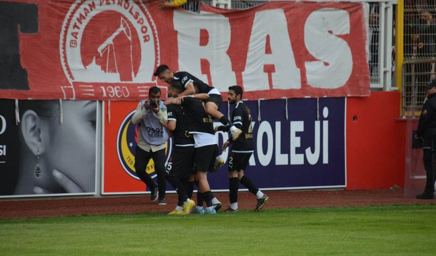Batman Petrolspor'dan kritik galibiyet 3 puanı 2 golle aldı