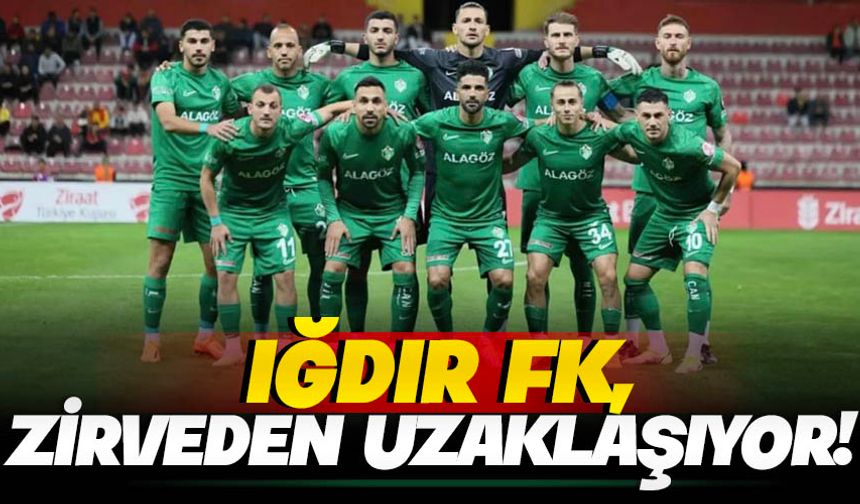 Iğdır FK zirveden uzaklaşıyor