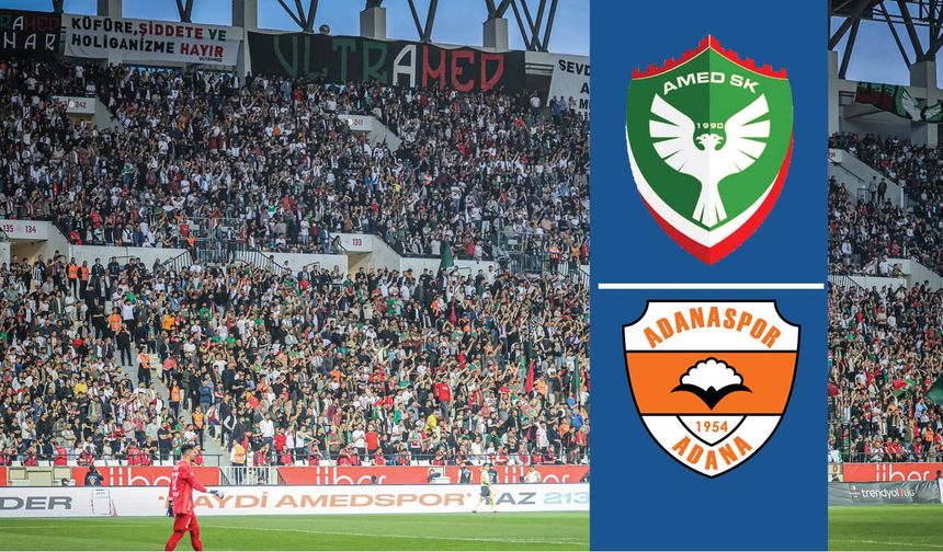 Amedspor - Adanaspor maçının yayınlanacağı kanal belli oldu