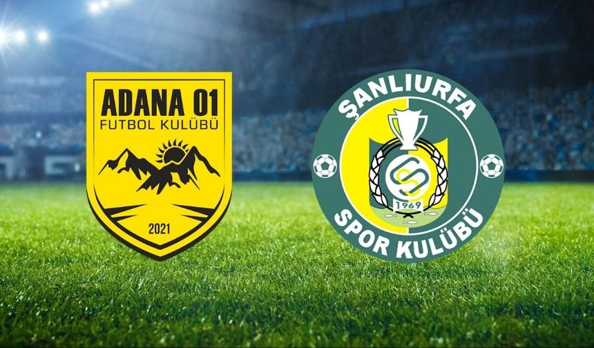 Şanlıurfaspor, Adana 01 FK'ya konuk oluyor