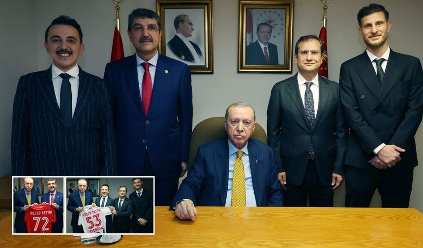 Cumhurbaşkanı Erdoğan’a şampiyon forması