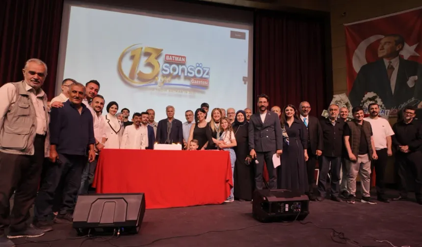 Sonsöz Gazetesi’nin 13. yaşına muhteşem kutlama