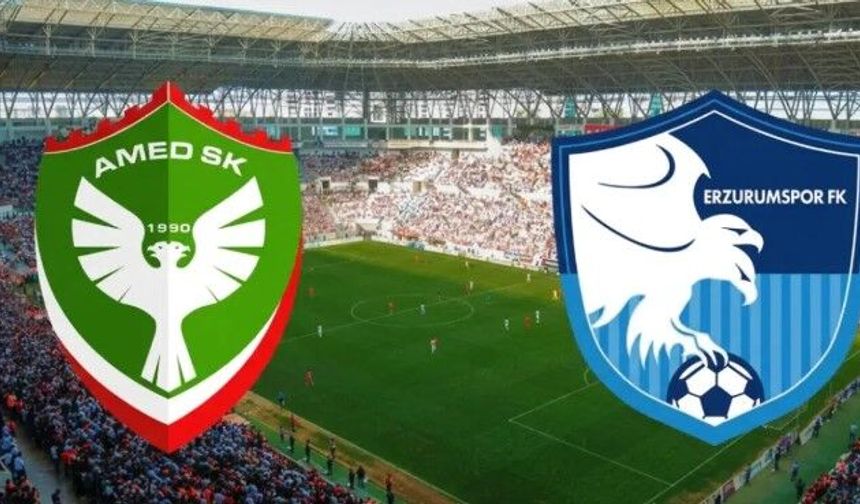 Amedspor-Erzurumspor maçı öncesi kritik karar!