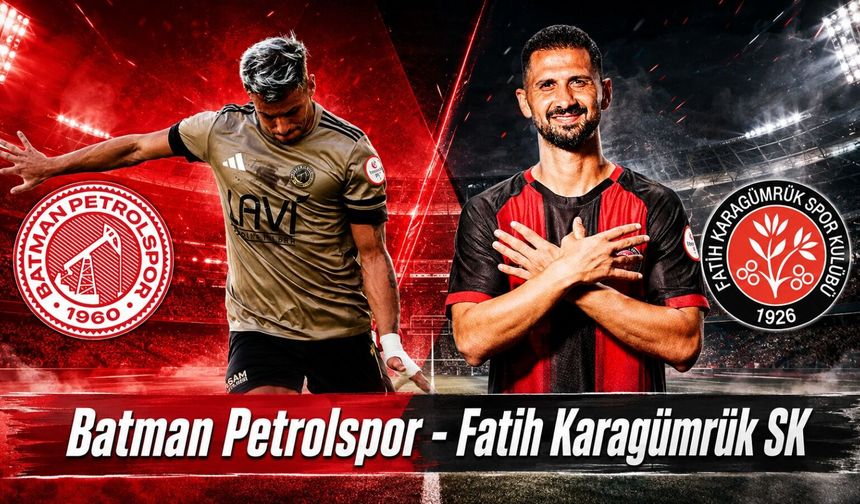 Batman Petrolspor, Fatih Karagümrük’ü ağırlayacak