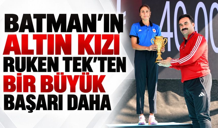 Batman’ın altın kızı Ruken Tek’ten bir büyük başarı daha